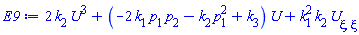 2*k[2]*U(xi)^3+(-2*k[1]*p[1]*p[2]-k[2]*p[1]^2+k[3])*U(xi)+k[1]^2*k[2]*(diff(diff(U(xi), xi), xi))