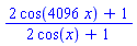 (2*cos(4096*x)+1)/(2*cos(x)+1)