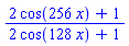 (2*cos(256*x)+1)/(2*cos(128*x)+1)