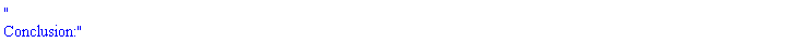 "
Conclusion:"