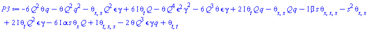 -6*Q^2*theta(x, t)*q-theta(x, t)*Q^2*q^2-(diff(diff(theta(x, t), x), x))*Q^2*epsilon*gamma+(6*I)*(diff(theta(x, t), t))*Q-theta(x, t)*Q^4*epsilon^2*gamma^2-6*Q^3*theta(x, t)*epsilon*gamma+(2*I)*(diff(theta(x, t), t))*Q*q-(diff(diff(theta(x, t), x), x))*Q*q-I*beta*s*(diff(diff(diff(theta(x, t), x), x), x))-s^2*(diff(diff(theta(x, t), x), x))+(2*I)*(diff(theta(x, t), t))*Q^2*epsilon*gamma-(6*I)*alpha*s*(diff(theta(x, t), x))*Q+I*(diff(diff(diff(theta(x, t), t), x), x))-2*theta(x, t)*Q^3*epsilon*gamma*q+diff(diff(theta(x, t), t), t)