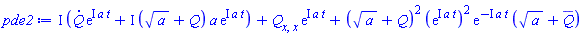 I*((diff(Q(x, t), t))*exp(I*a*t)+I*(a^(1/2)+Q(x, t))*a*exp(I*a*t))+(diff(diff(Q(x, t), x), x))*exp(I*a*t)+(a^(1/2)+Q(x, t))^2*(exp(I*a*t))^2*exp(-I*a*t)*(a^(1/2)+conjugate(Q(x, t)))