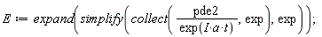 E := expand(simplify(collect(pde2/exp(I*a*t), exp), exp))