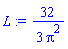 (32/3)/Pi^2