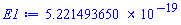 0.5221493650e-18