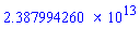 0.2387994260e14
