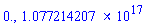 0., 0.1077214207e18