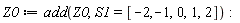 Z0 := add(Z0, S1 = [-2, -1, 0, 1, 2])