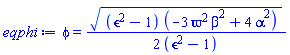 phi = (1/2)*((epsilon^2-1)*(-3*beta^2*varpi^2+4*alpha^2))^(1/2)/(epsilon^2-1)