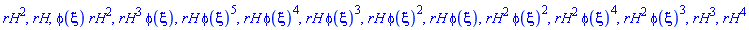 rH^2, rH, phi(xi)*rH^2, rH^3*phi(xi), rH*phi(xi)^5, rH*phi(xi)^4, rH*phi(xi)^3, rH*phi(xi)^2, rH*phi(xi), rH^2*phi(xi)^2, rH^2*phi(xi)^4, rH^2*phi(xi)^3, rH^3, rH^4