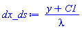(y+C1)/lambda
