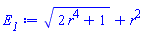 (2*r^4+1)^(1/2)+r^2