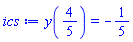 y(4/5) = -1/5