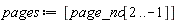 pages := [page_no[2 .. -1]]